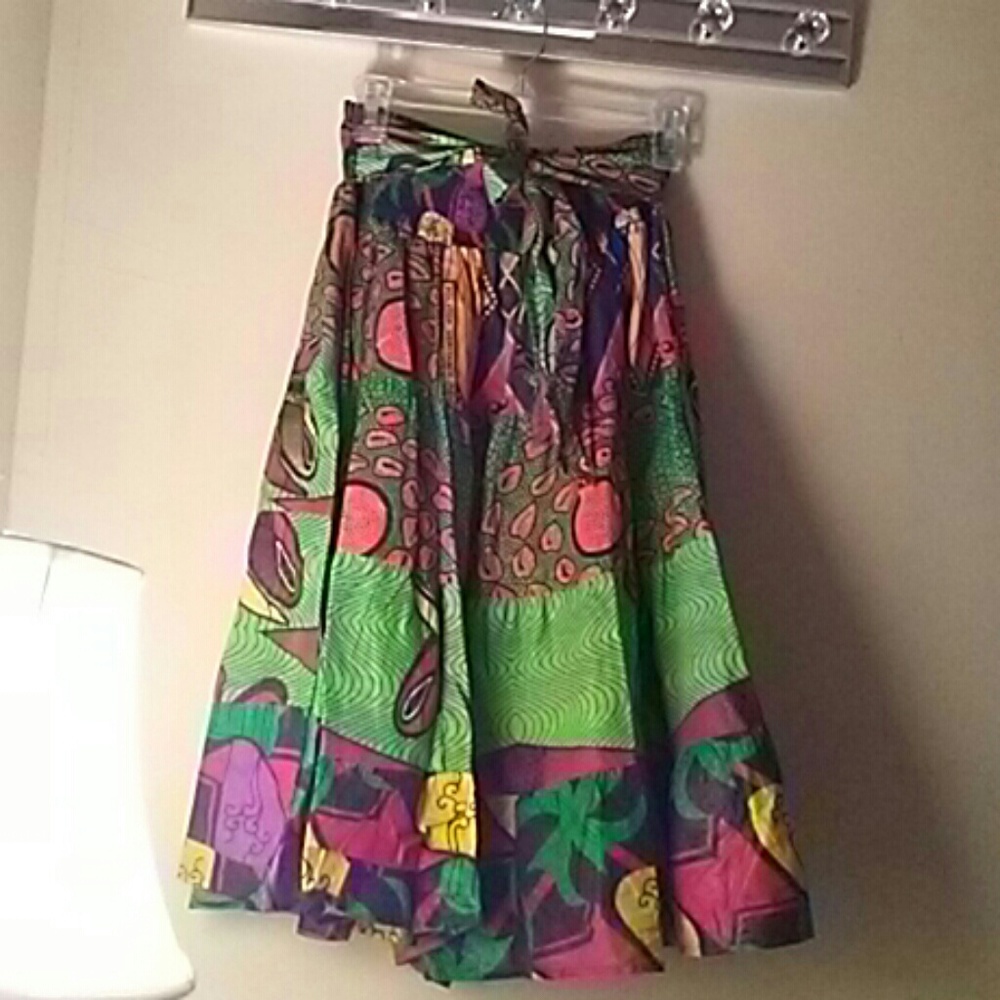 Ethnic print skirt